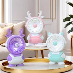 Cute Deer USB Rechargeable Handheld Mini Fan